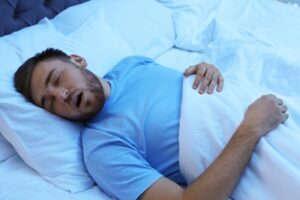 Man sleeping. 